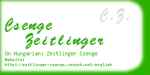 csenge zeitlinger business card